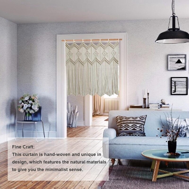 Ściana wisząca tkana kurtyna czeski Boho szyk Handwoven gobelin dekoracje ścienne robić drzwi okno ślub tło