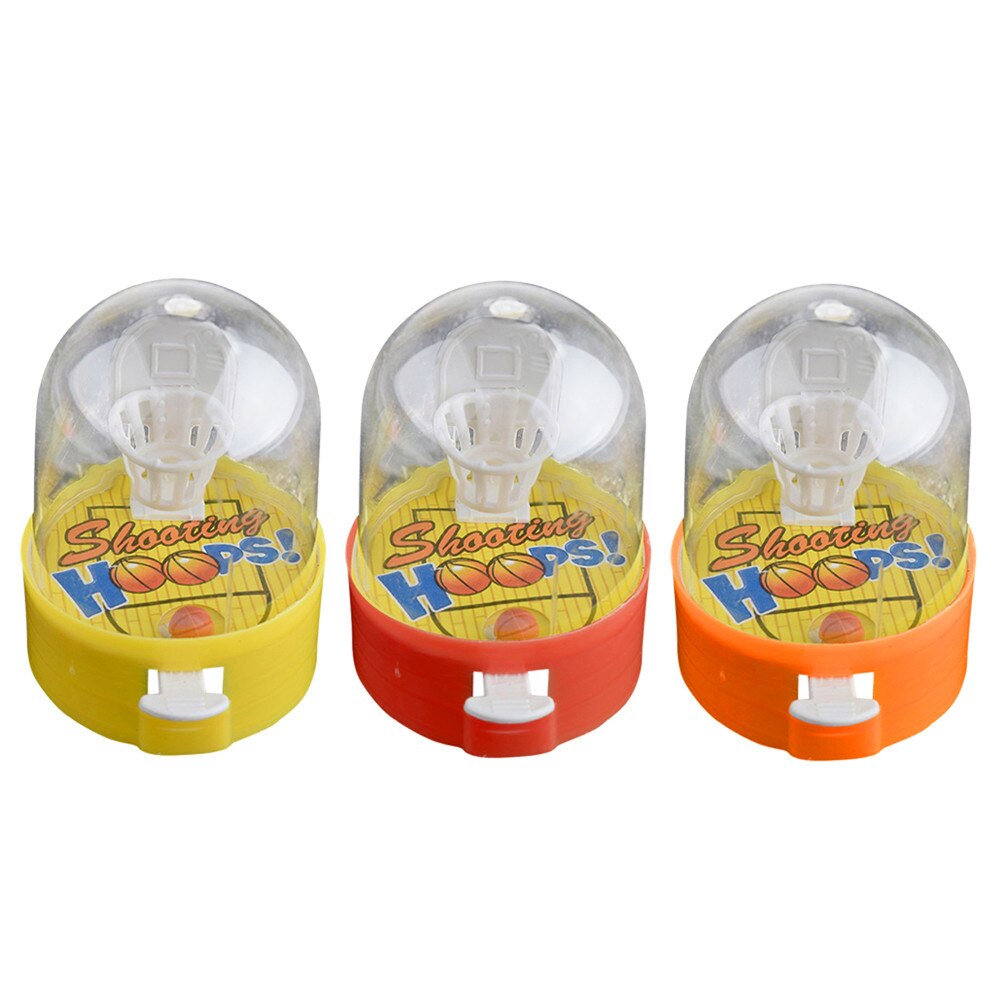 Mini Finger Shooting Machine Unloading Ball Vent Puzzle Children's Interactive Party Game Basketball Floor Random Color