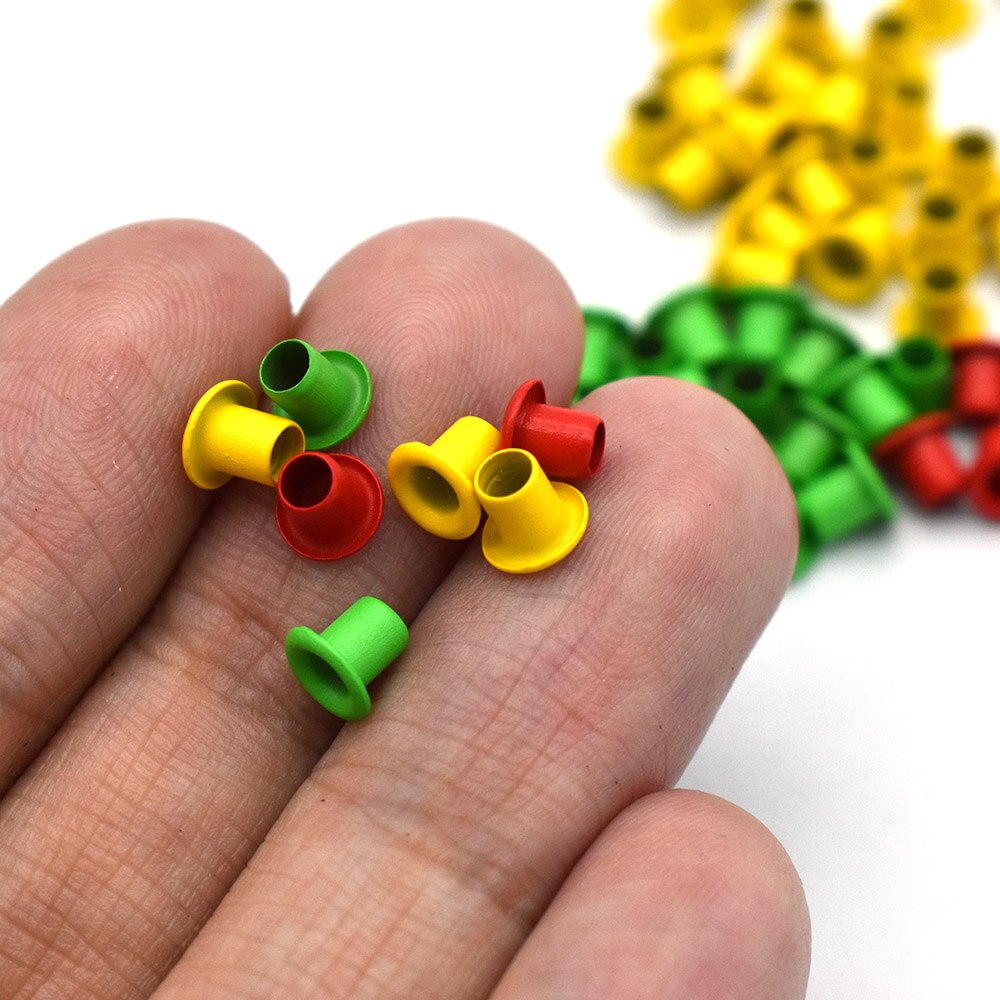 2mm Tiny Eyelet,in 3 color Brass Eyelets Grommets Metal eyelet For DIY Clothing Scrapbooking Craft Projects 100pcs