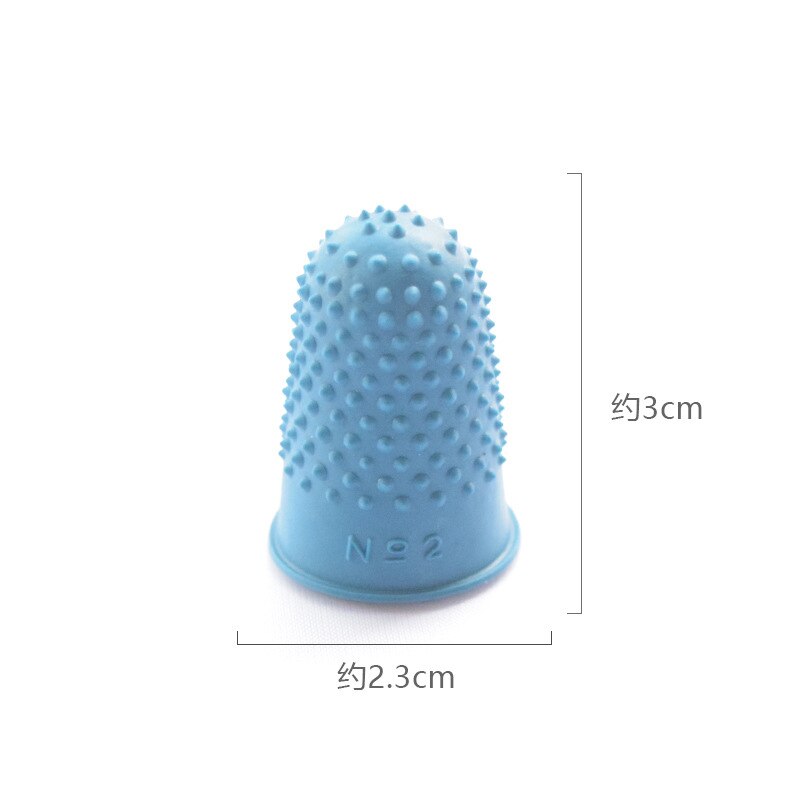 5 stücke Zählen Kegel Gummi Fingerhut Schutz NäHenne Quilter Silikon Finger Spitze Handwerk Hand NäHenne Küche Zubehör: Blau 5Stck