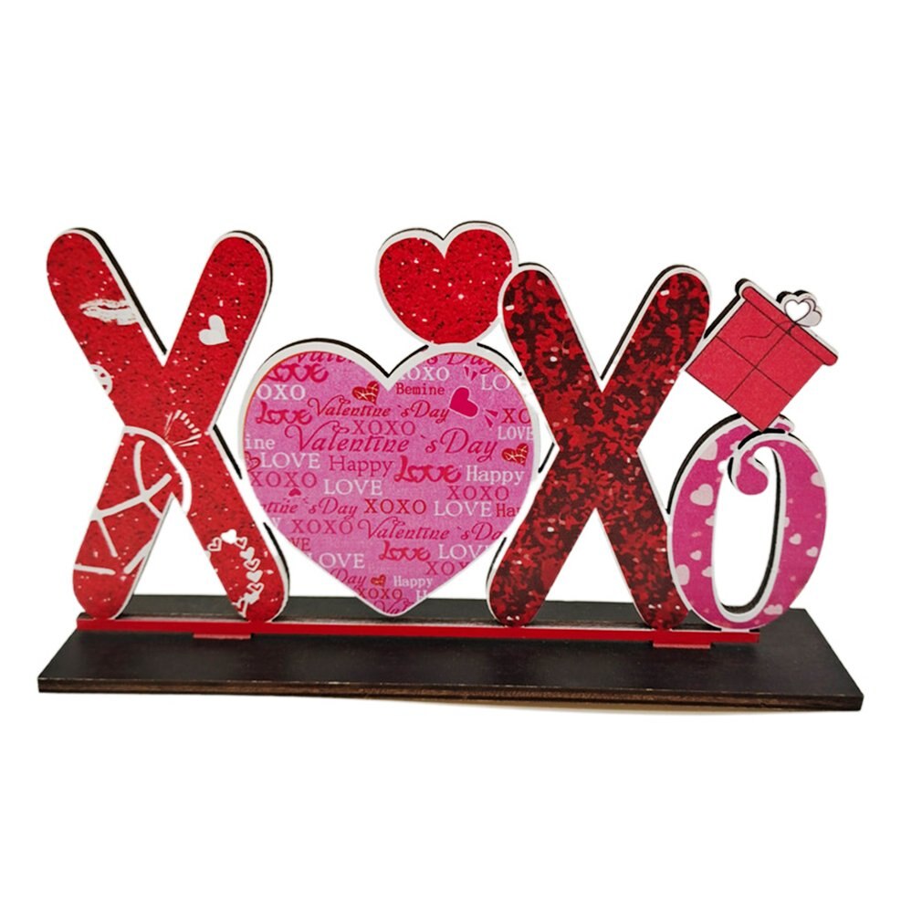 Panneau de Table en bois pour la saint-valentin, décoration romantique, centre de Table, lettre de mariage, pour la saint-valentin: 5