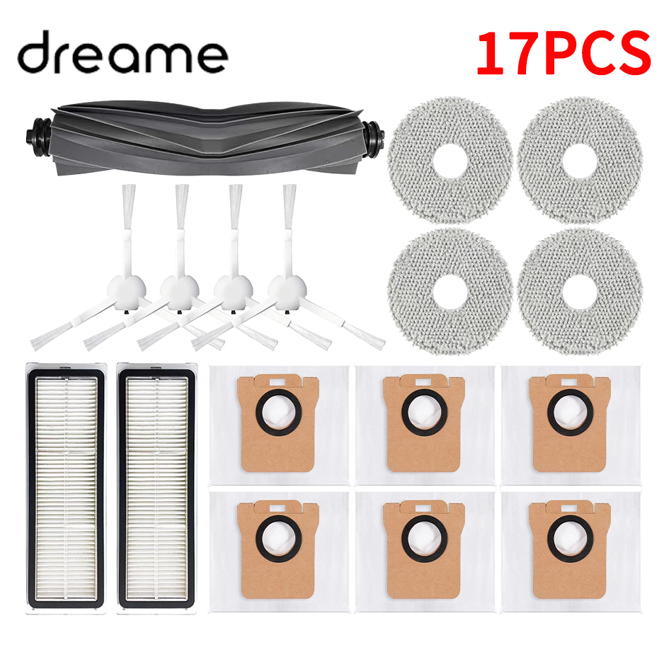 Dreame L10s Ultra / L10S Pro para XIAOMI Mijia Omni 1S B101CN B116 X10 + X20 + Robot repuestos de aspiradora cepillo lateral principal filtro Hepa: Multicolor