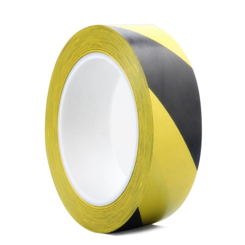 1 Roll - Hazard/Warning Safety Tape Colours Black &amp; Yellow Size 50mm x 33Meter