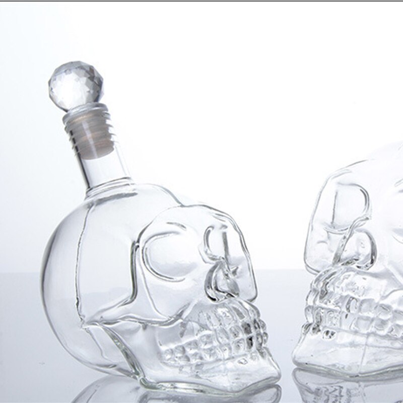 Skull Shot Glazen Beker Set Crystal Skull Decanter Glazen Fles Glas Mok Wijn Wodka Flessen Transparante Whisky Cocktail Bar