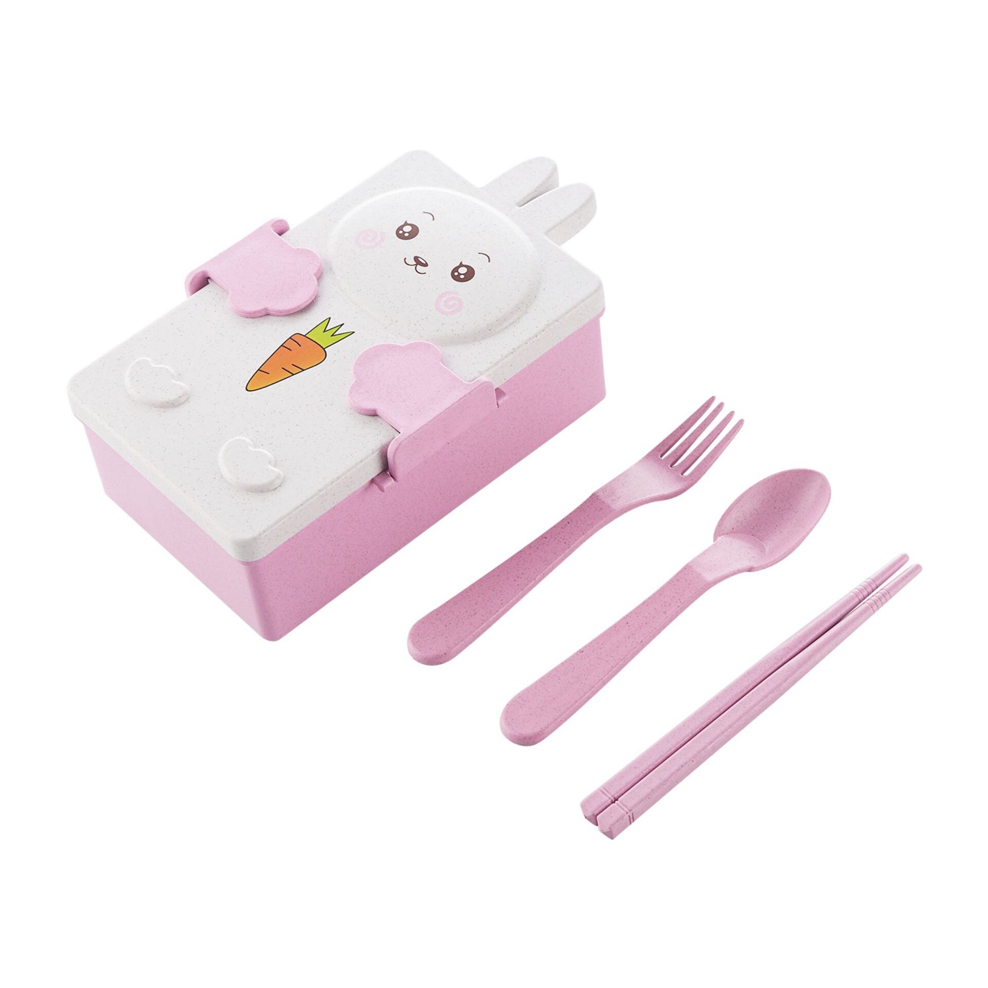 Cute Bento Lunch Box Kawaii for Kids School Children Japanese Style Kindergarten Baby Bread Sandwich Food Box Plastic
