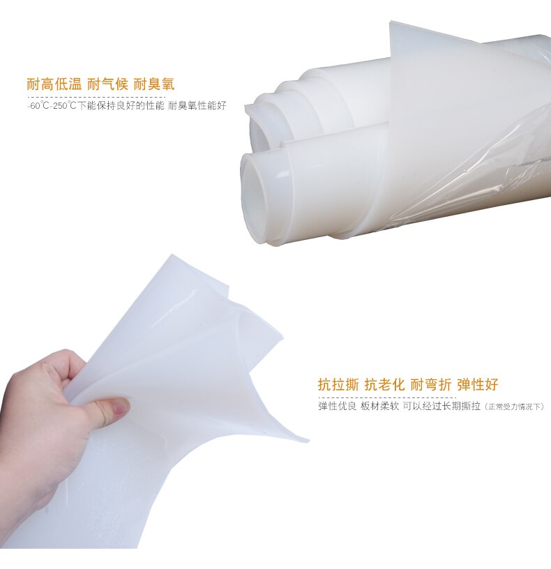 Doorschijnende Siliconen Rubber 3Mm Siliconen Folie Voor Vacuüm Pers Oven Hittebestendige Siliconen Mat