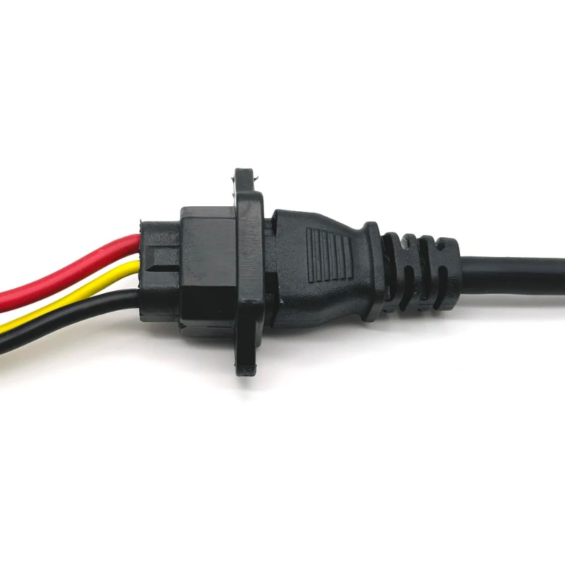 E-bike Battery Charging Socket Electric Car Connector Charging Plug Universal Three Vertical DC 72V 10A Cable for 60V Vehicle