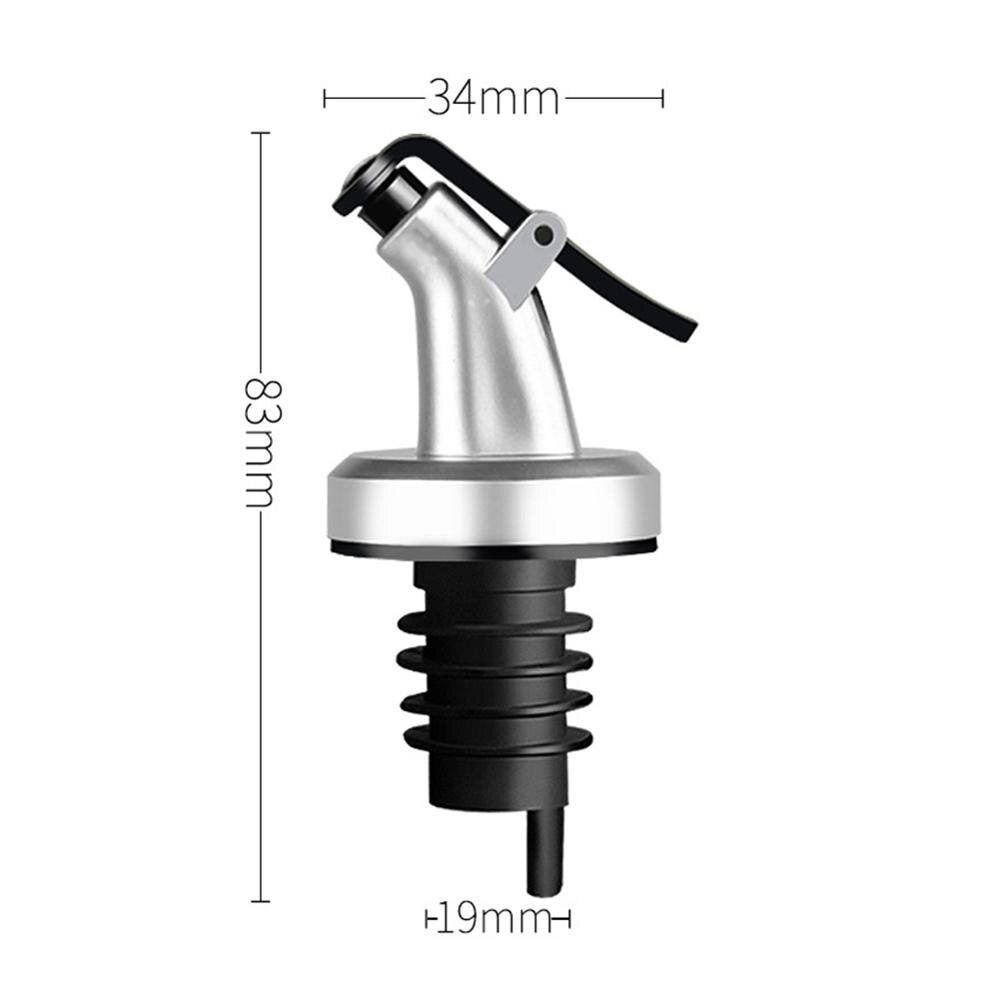 Olijfolie verstuiver dispenser sojasaus tuit siliconen schenktuiten flip fles dop stop afsluiten kraan gereedschap oliekan accessoires