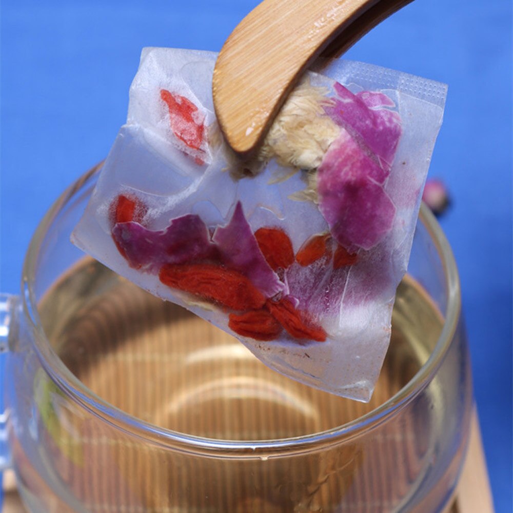 100pcs tea bags empty fragrant tea bags sealed filter paper bulk tea drawstring fiber bag filter, boiled herb spice coffee bag