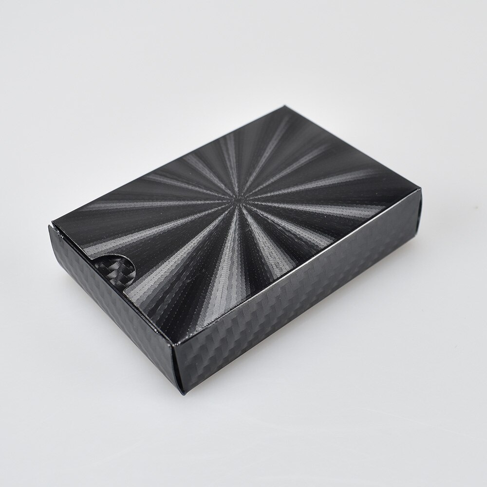 Black Radiation Playing Cards High Grade Waterproof PVC Material