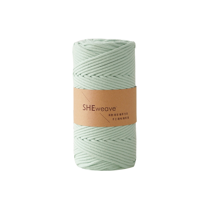 Cuerda de hilo de colores para manualidades, cordón de macramé de algodón trenzado de 3mm, para decoración del hogar y boda, DIY, 100M