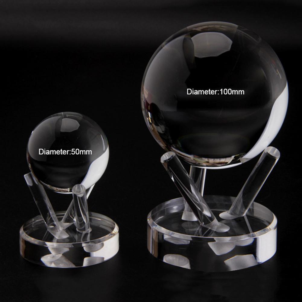 Acrylic Transparent 50mm/100mm Crystal Ball With Free Stand Crystal Glass Ball For Photography Prop Home Decor