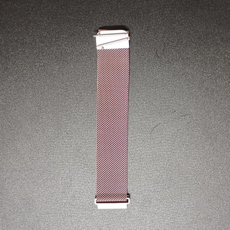 Klockarmband lämpligt för smart watch  p8 silikonrem och stålrem 20mm: Rosa stål