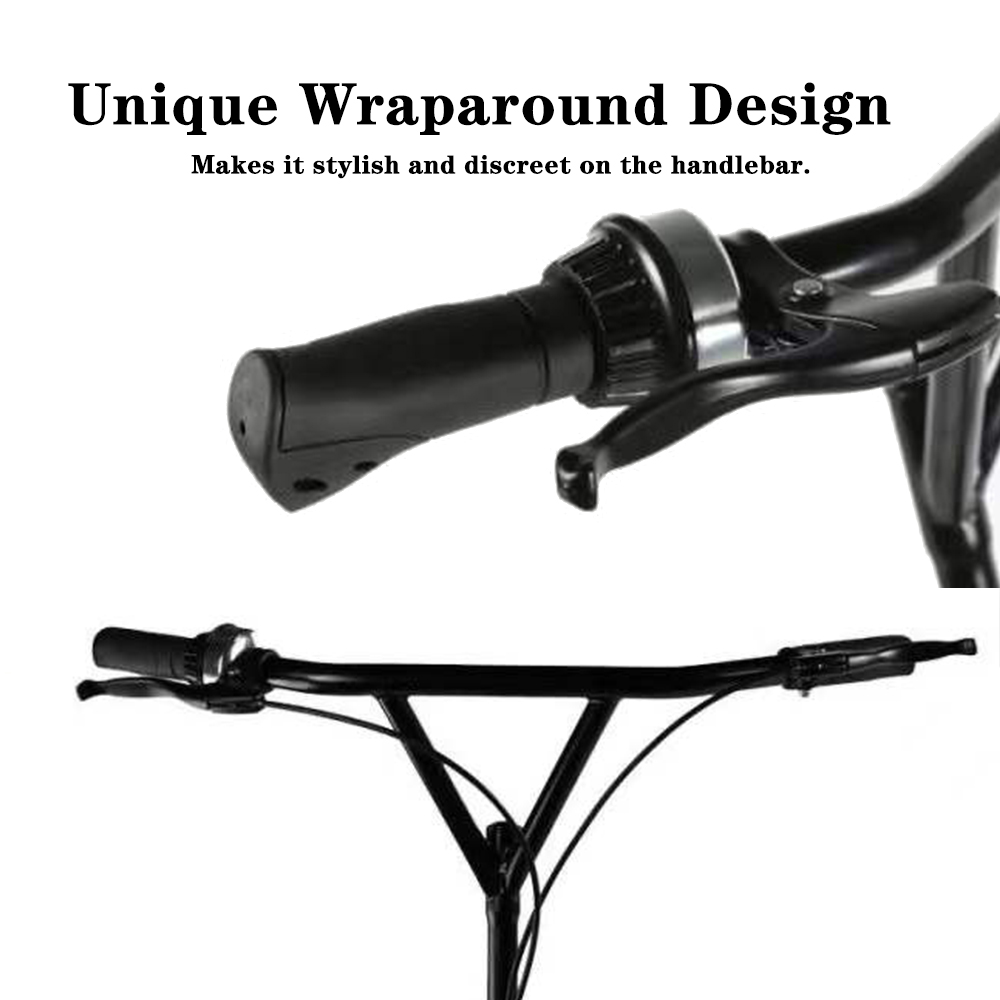 Sonnette de vélo rotative pour vtt, vélos pliants, guidon de Scooter, klaxon de vélo, accessoires de sécurité, anneau fort, sonnette de vélo