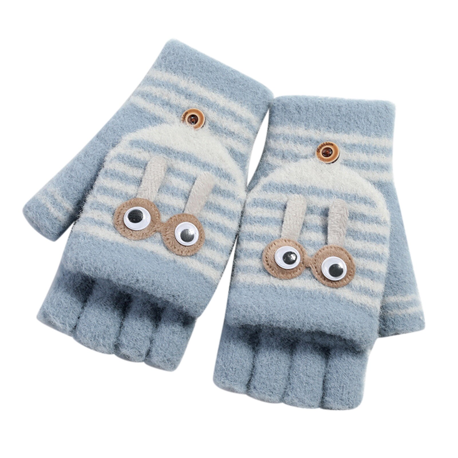 #30 freundlicher Nette Handschuhe Weiche Cabrio kippen oben Handschuhe freundlicher Baby Winter warm stricken Halbhand Fäustling Gants Hiver Gießen enfants