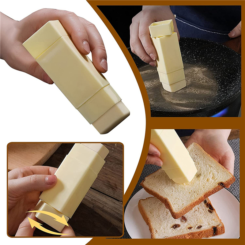 Draagbare Boter Pannen Boter Stokken Rechtop Rotary Applicators Keuken Bakken Tools Plastic Boter Houder Opbergdoos