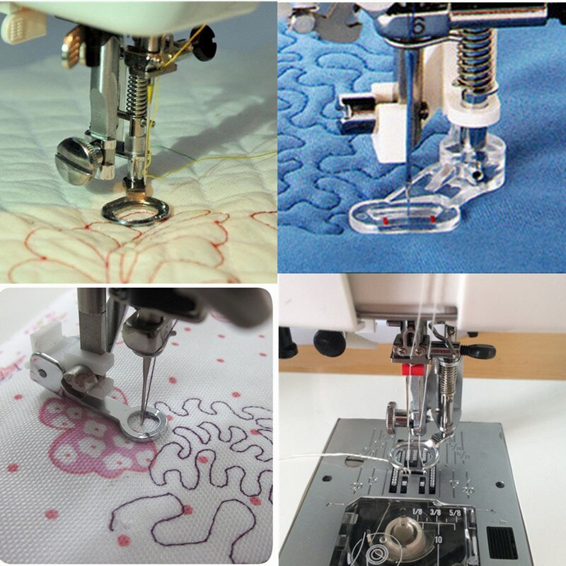 1PC cerowanie stopka dociskowa blisko z wystającym palcem pikowania stóp części robić maszyn robić szycia domowego dla domowa maszyna robić szycia 5BB5966