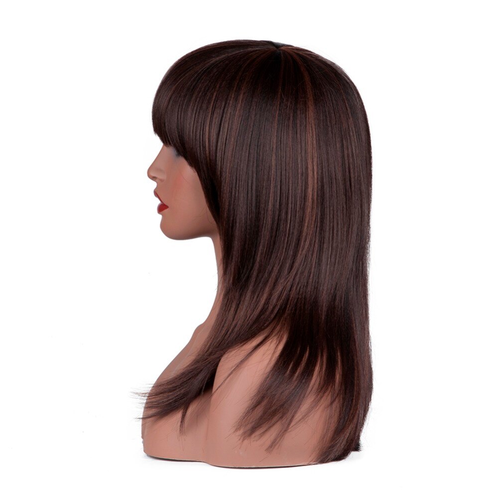 Women Girls Short Bob Silky Straight Wig Costume Party Synthetic Hair Lace Front Wigs