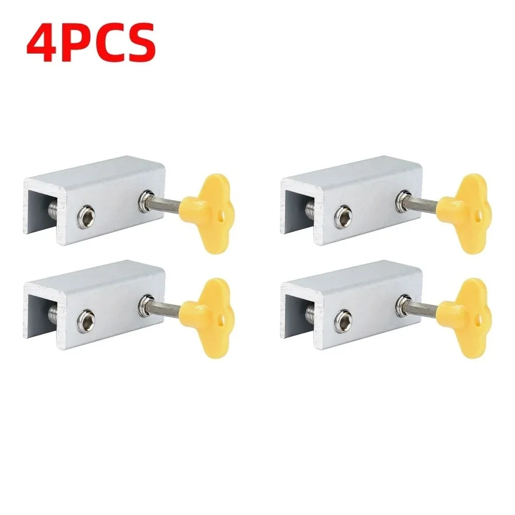 4 Sets Sliding Sash Stopper Cabinet Lock Straps Door Security Anti-theft Lock Sliding Window Door Lock Baby Child Safety Limiter: SKY BLUE