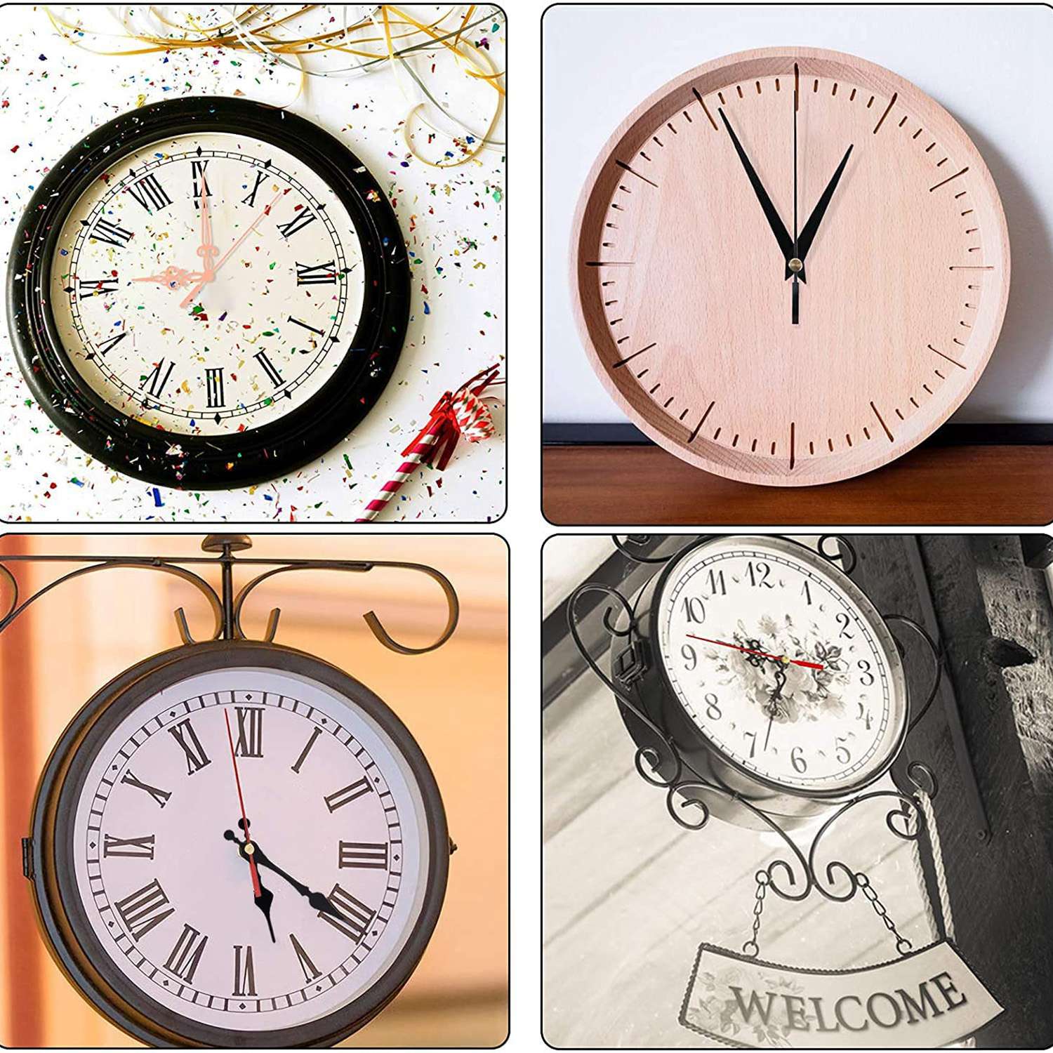 CUORE ROSSO MANI Fai Da Te Quarzo Orologio Da Parete Meccanismo Di - Foto 5