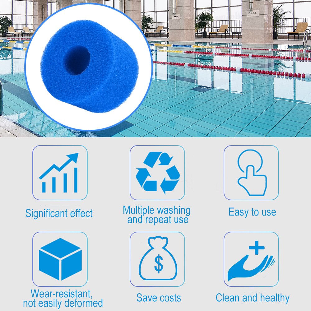 Basen filtr piankowy gąbka Intex wielokrotnego użytku zmywalny Biofoam Cleaner basen filtr piankowy gąbki akcesoria pływackie piscina