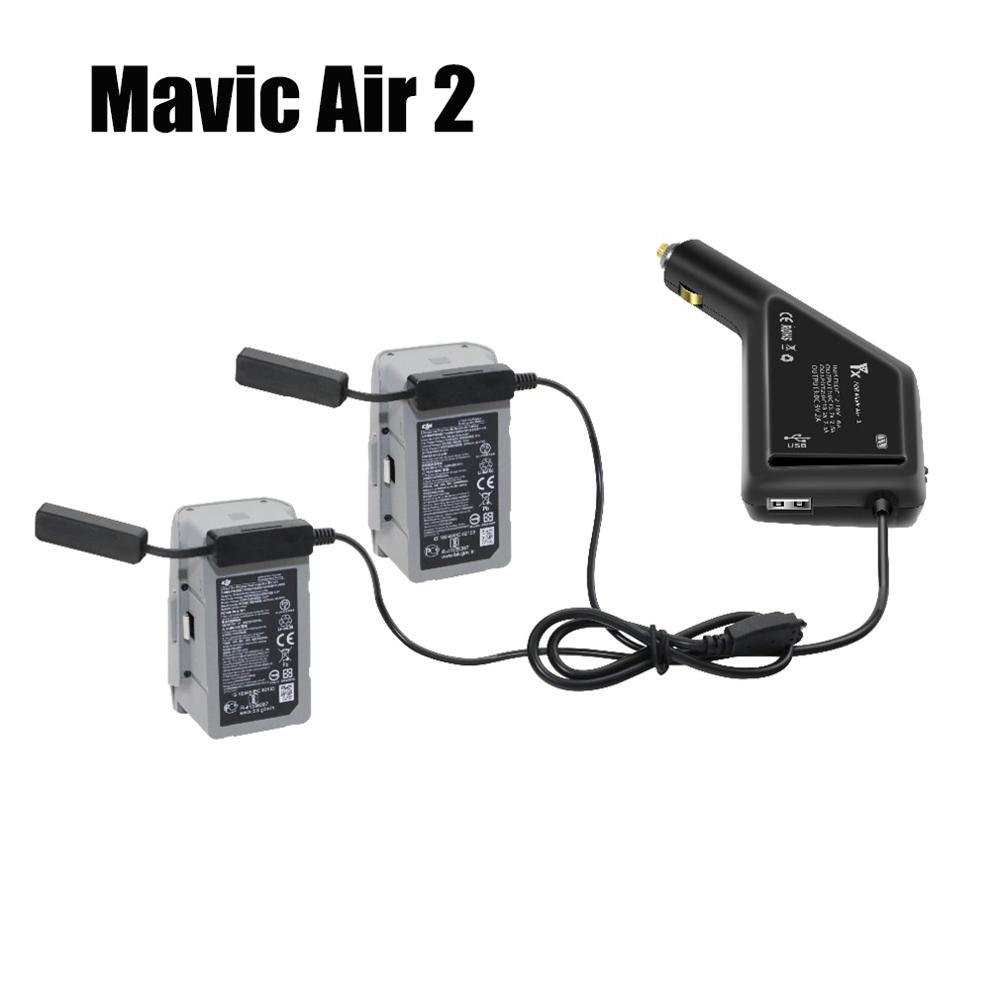 Mavic Air 2 3 In 1 Autolader Autolader Batterij Opladen Usb-poort Afstandsbediening Lading Voor Dji Mavic air 2 Charger Hub