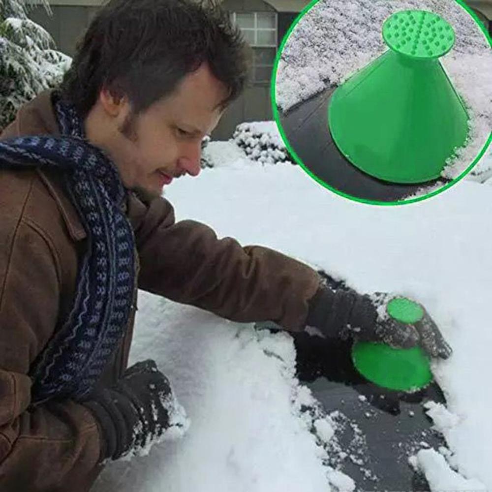 Auto Car Magic Snow Remover Ice Scraper Window Windshield Oil Funnel Shovel Window Scrapers Cone Deicing cone ice scraper