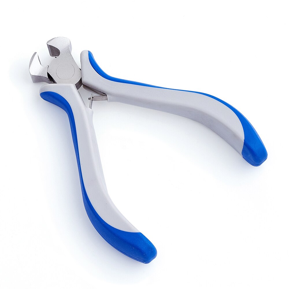 1pc 10.5cm lange, aus kohlenstoffgehärtetem stahl gefertigte endpolier- und schneidzange / endschneider für schmuckherstellung, geeignet für die bearbeitung von weichmetalldraht: 11cm