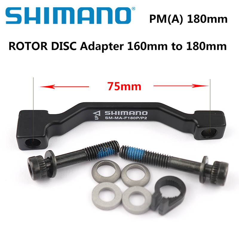 SHIMANO-Adaptador de freno de disco Original, soporte de freno de disco Pilar PM A para Rotor de 180mm y 203mm, RT86, RT81, RT56, shimano F180P/P2, F203P/P