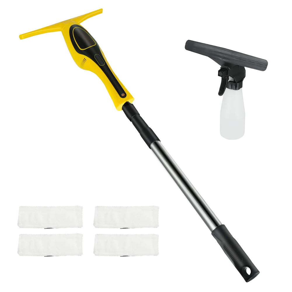 Cordless Window Squeegee Cleaner 3 in 1 Rechargeable Shower Squeegee Window Vacuum Cleaner Set Electric Glass Cleaning Tools