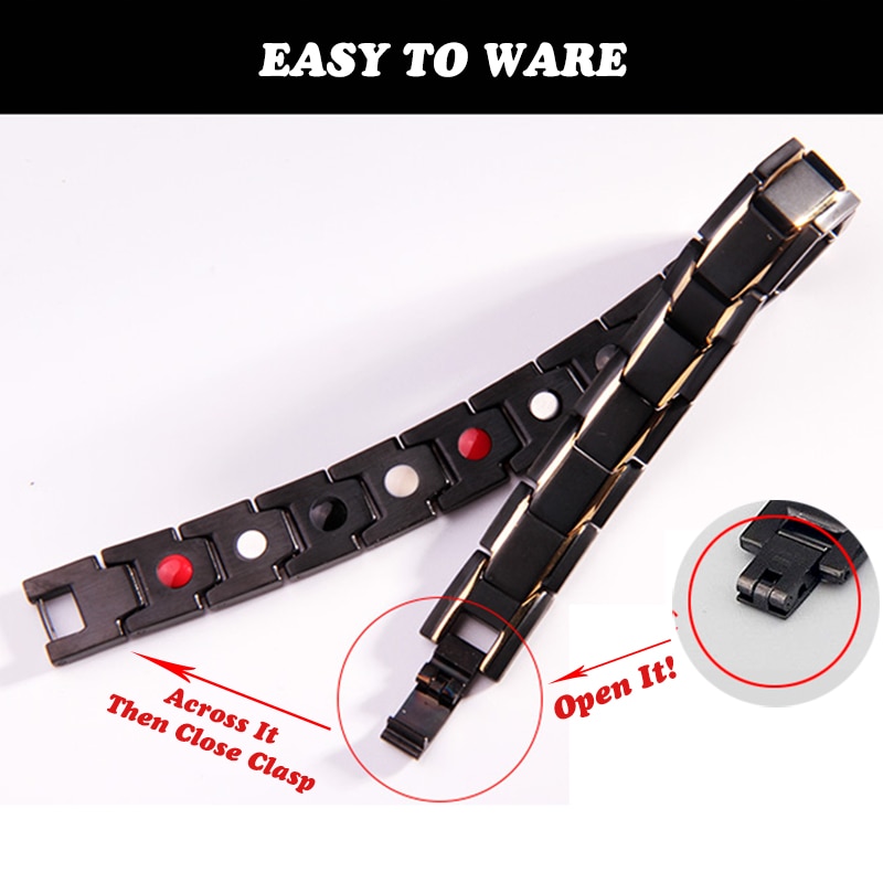 Men Women Healthy Magnetic Bracelet 3 Health Care Elements Relieve Fatigue Improve Sleep Reduce Fat Magnets Bangles Lovers