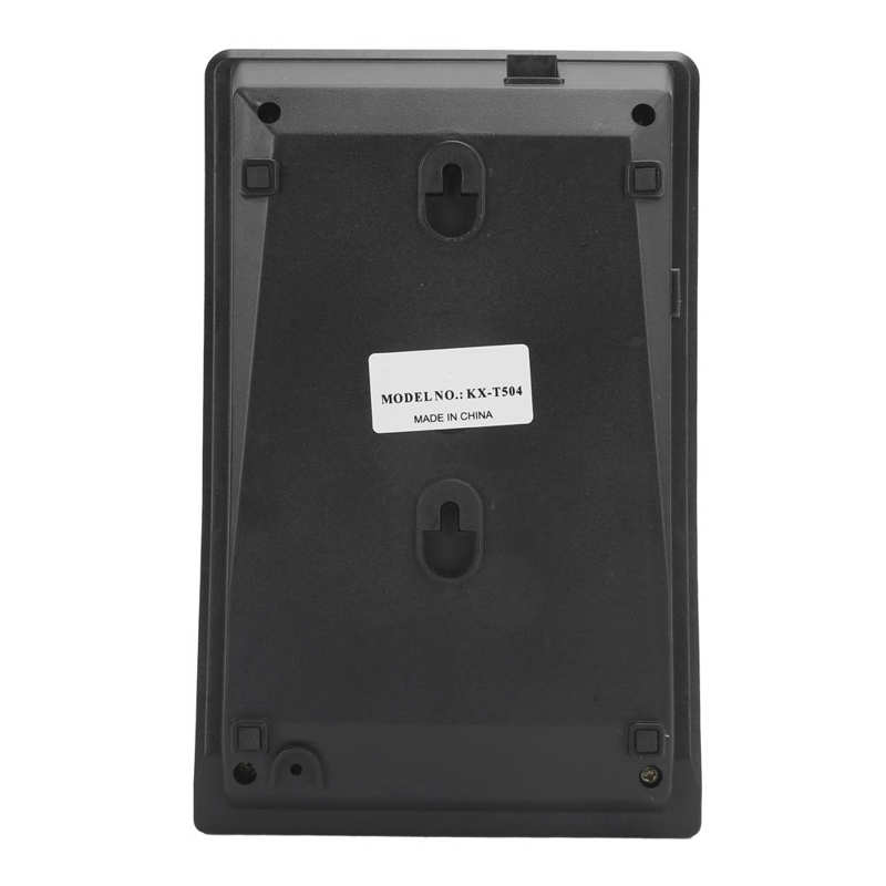 Mini teléfono fijo KX-T504, portátil, para negocios familiares, oficina, función de silencio, color negro ABS