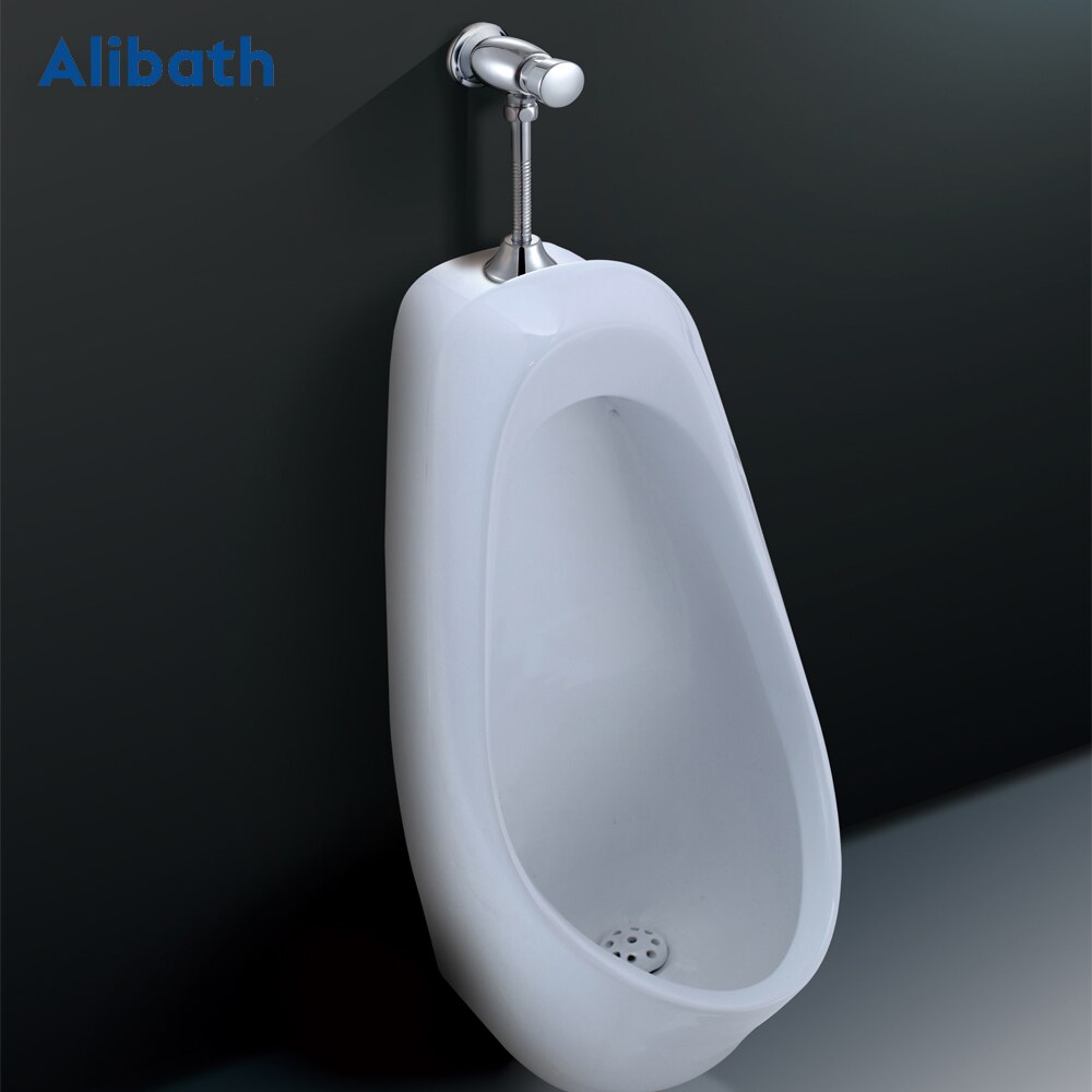 Offentligt toilet enkel stil håndpresningstype messing urinal skylleventil forsinkelse urin skylleventil forsinker  of 3-6 sekunder ..