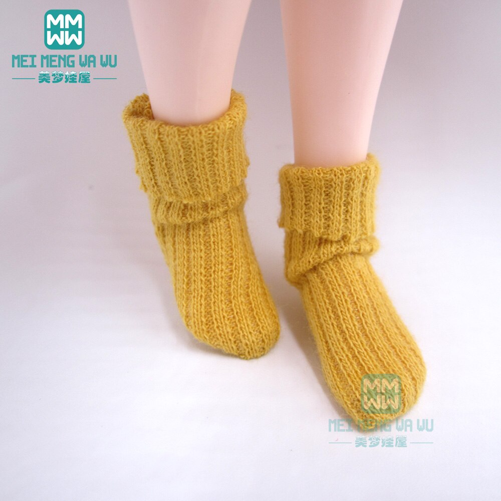 1/6 blyth Azone accesorios de ropa para muñecas calcetines de caramelo de rosa, rojo, azul, caqui