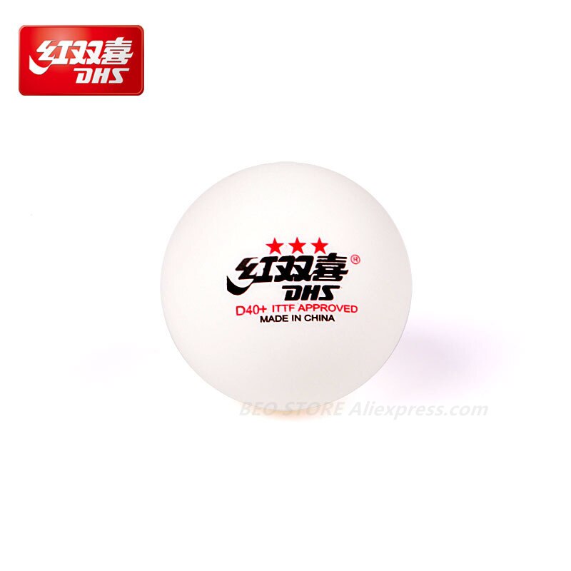 DHS 3 Star D40+ Table Tennis Ball 3-STAR Material ABS Seamed Poly Plastic Original DHS Ball 3 Star Ping Pong Balls