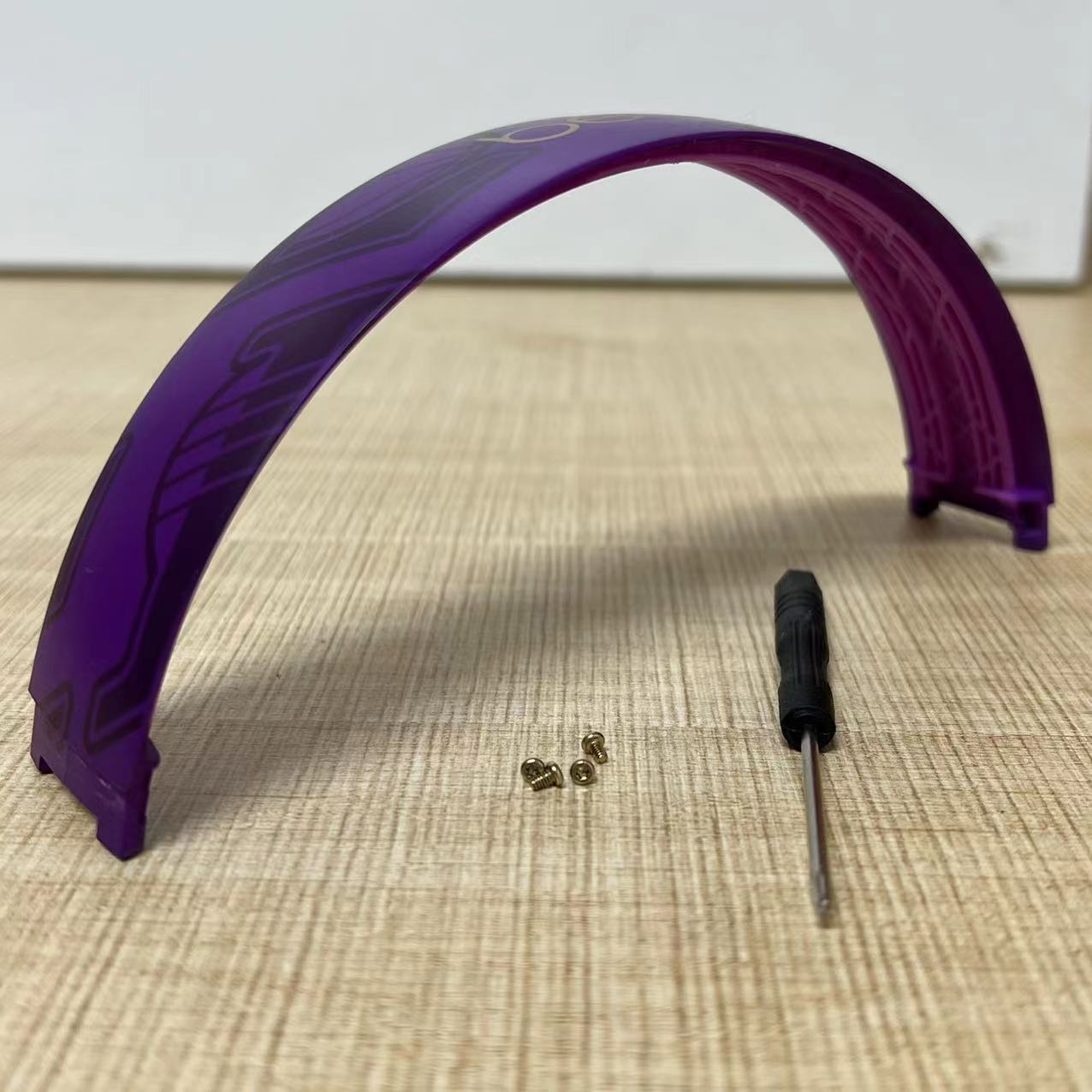 Diadema de plástico superior Original para Beats Studio 3 studio3, repuestos para reparación de auriculares, piezas de repuesto combinadas con tornillos: Morado