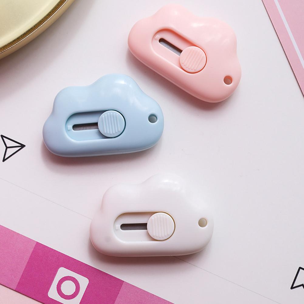 Cute Cloud Shape Mini Portable Paper Cutter Cutting Paper Blade Office Stationery