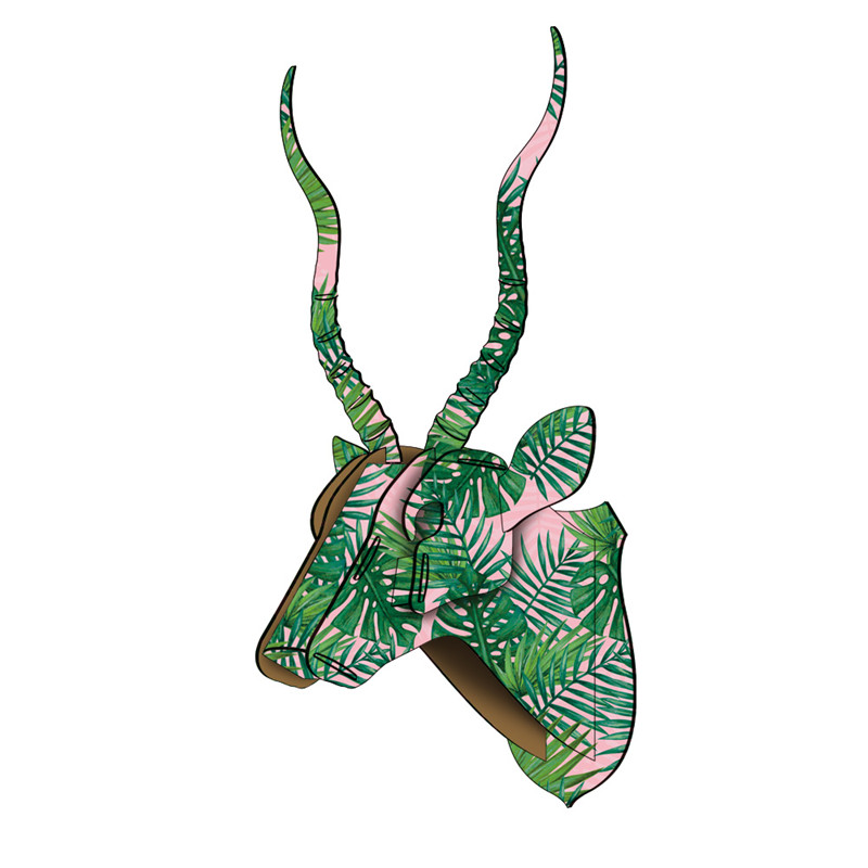3D Dierenkop Muur Mount Herten/Eenhoorn/Rhino Hoofd Houten Diy Speelgoed Kinderkamer Muur Opknoping Decoratie Verjaardag kerstcadeau: 12