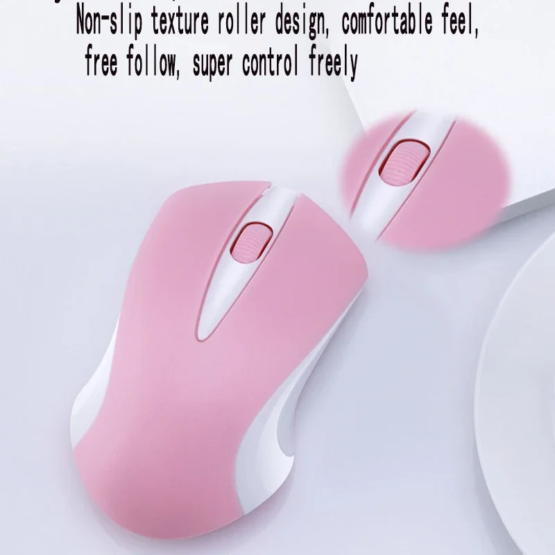 Roze Computermuis 1600 dpi Draadloze Muis Draadloze Meisje Leuke Muis Optische Muis Mode Muizen voor Laptop WINT XP/7/8/10