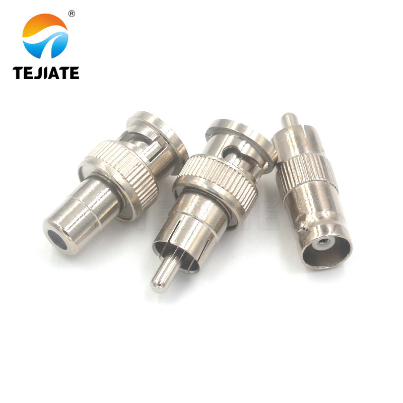 5 uds adaptador BNC a RCA BNC-RCA macho hembra conversión directa conector adaptador coaxial RF, utilizado para cámaras CCTV de sistema