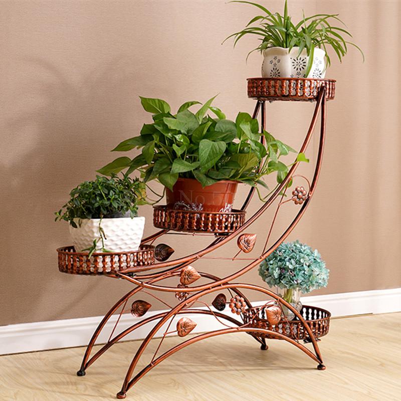 Europäischen multi-schicht beltless schmiedeeisen blume Regal Gestell Montage ecke wohnzimmer balkon einfache garten Bonsai rahmen