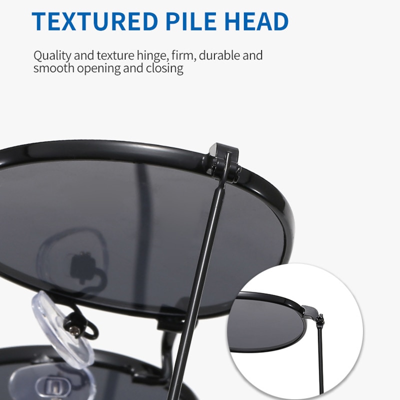 Higodoy retro ronde zonnebril voor dames, klassieke vintage metalen zonnebril, uv-beschermende zonnebril voor heren, merk