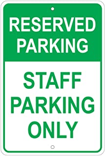 "Please Staff Only" Sign | 7" x8" Plastic: 10 / 40x30cm