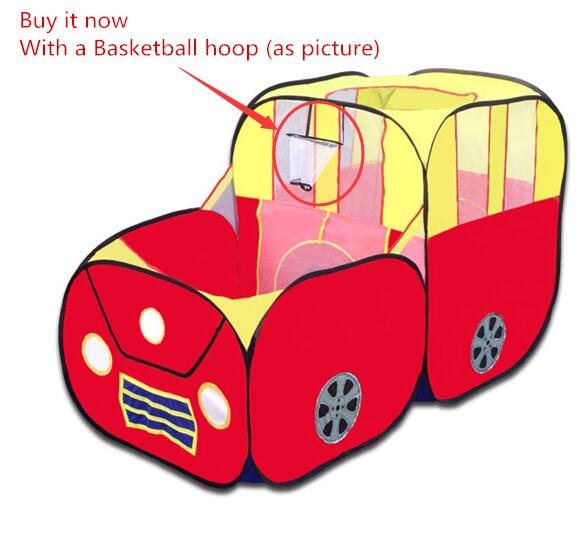 Tienda de juegos para niños de estilo de coche, casa de juegos plegable impermeable para niños, para bebés, carpas de juguete de interior al aire libre, túnel de juego