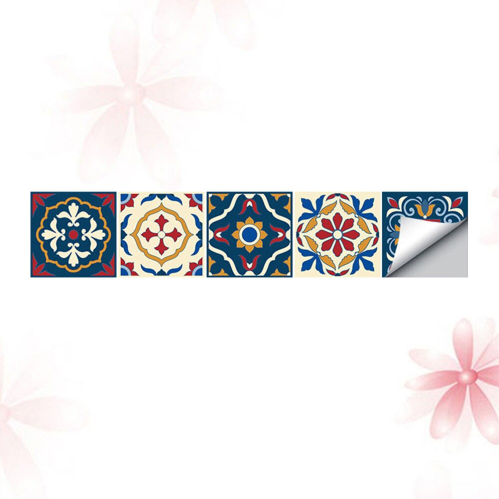 Splicing Wallpaper Border Sticker Simulation Tiles Waist Line Wall Sticker Self Adhesive Border Decal for Bathroom Ki