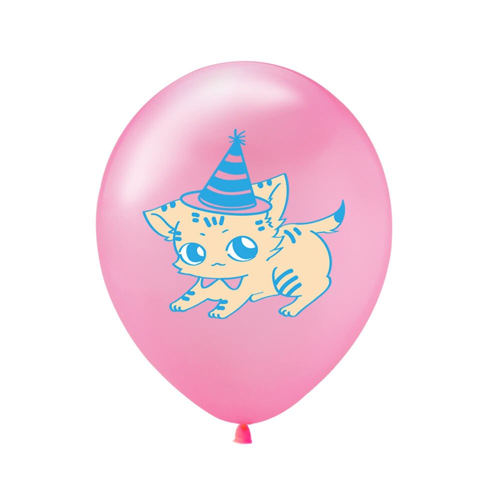 27 stk/sett katt bursdagsfest forsyninger mjau brev ballonger katt bursdag banner banner kjæledyr katt tema tema fest dekorasjoner