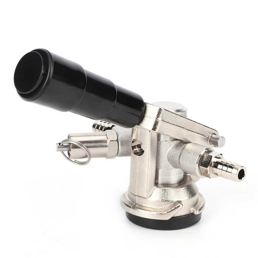 D Type Stainless Steel Beer Keg Coupler Keg Dispenser Equipment with Pressure Reducing Valve Beer Brewing Supplies