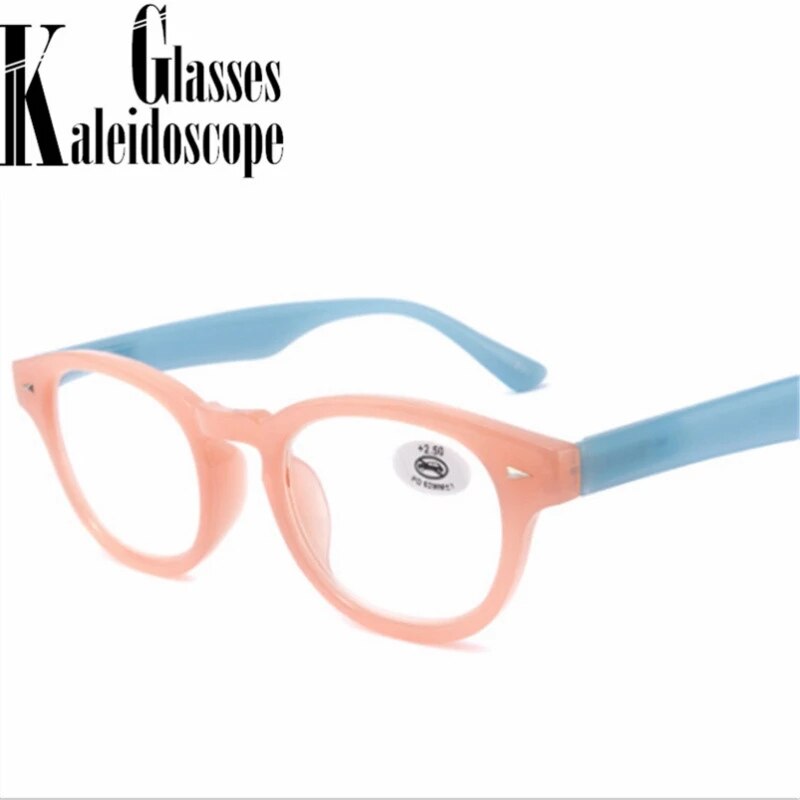 Gafas de lectura a la para hombres y mujeres, lentes de lectura de cristal cuadradas para presbicia, dioptrías de marco a rayas coloridas + 1,5 + 2,5 + 3,0