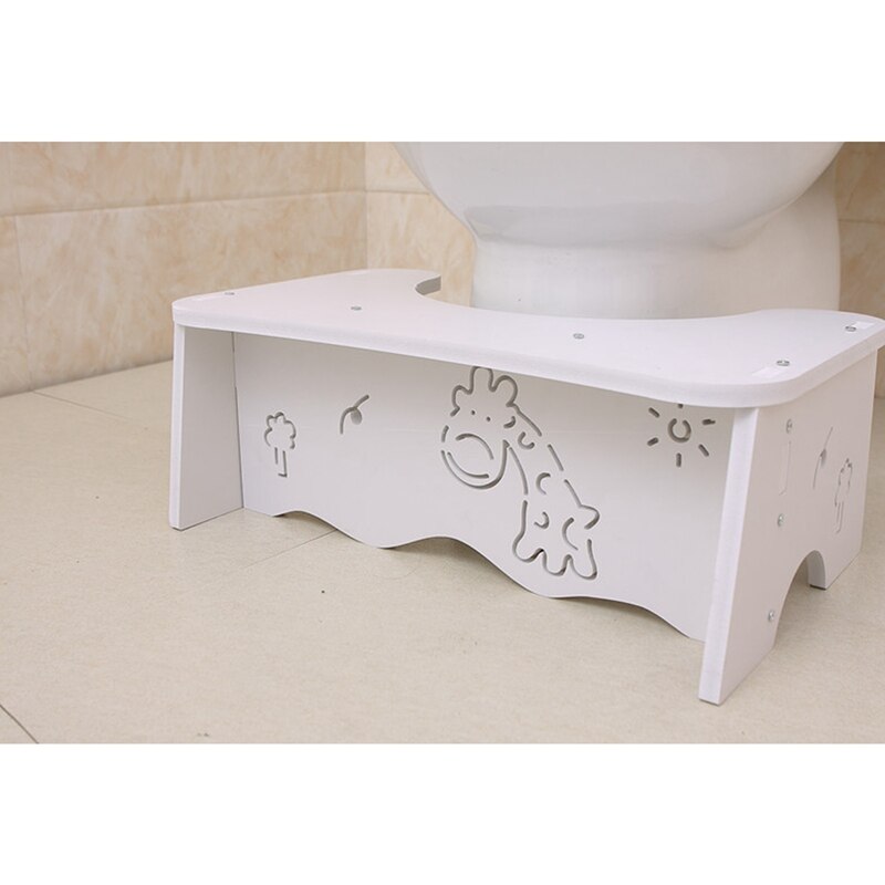 -bærbar huk toiletstol, træ-plast bord toilet assistance trin til børn / småbørn / voksne
