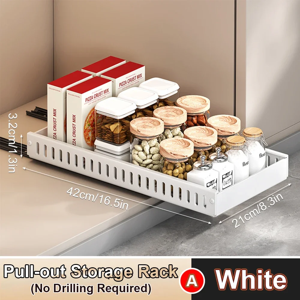 Organizer robić szuflady kuchennej na garnki i patelnie, wielofunkcyjna taca robić przechowywania, pojemnik na przyprawy, regał robić szafek.: zgniły zielony